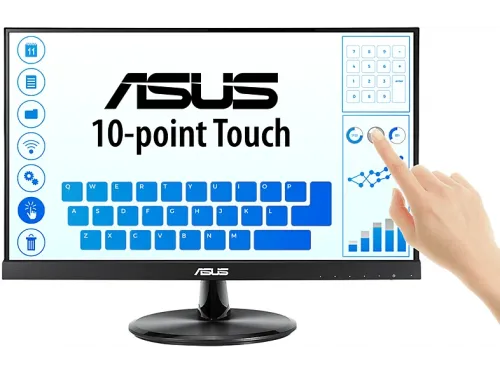 Monitor táctil ASUS VT229H 21.5” Full HD IPS 5 ms dureza 7h Sin marco Eye Care Negro