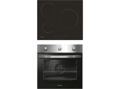 Pack Horno + Encimera Candy PCI27XCH63CC/4U2 Horno Multifunción 65 l Inox Vitrocerámica 3 zonas Negro