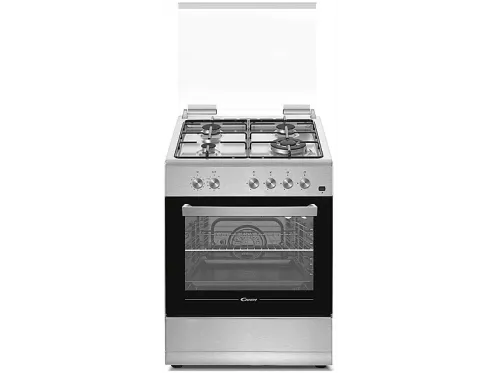 Cocina Candy CGG655SI/E Encimera Gas 4 zonas Horno gas 55 l Inox