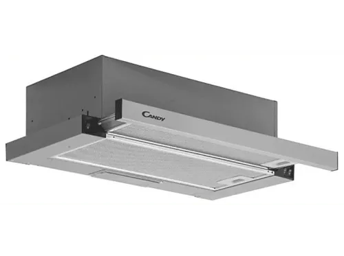 Campana Candy CBT6130/3X Telescópica 2 velocidades 264 m3/h 60cm ancho Filtro carbono Inox