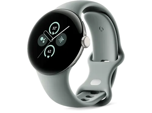 Smartwatch Google Pixel Watch 2 41 mm AMOLED GPS Android Caja aluminio oro champagne Correa deportiva verde liquen