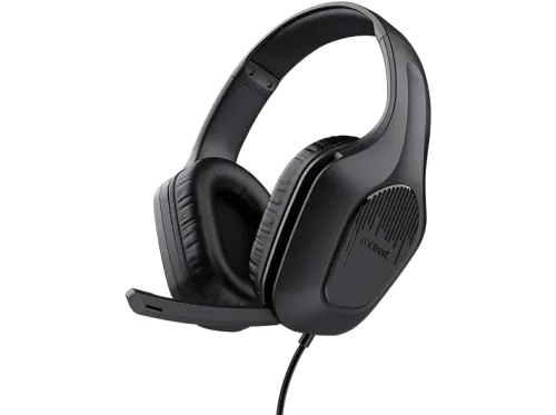 Auriculares gaming Trust GXT 415 Zirox Con Cable Circumaurales Booster Black