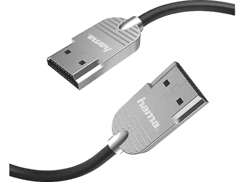 Cable HDMI Hama Ultra-Slim Tipo-A 1m PC-TV Ultra HD 4K Plata