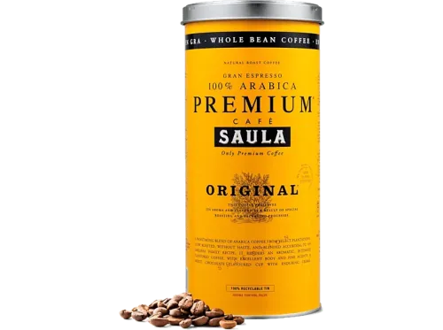Café en grano Saula Premium Original Arábica Intenso 500 g