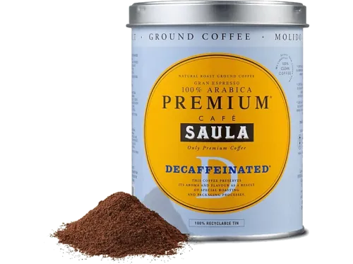 Café molido Saula Premium Descafeinado Arábica 250 g