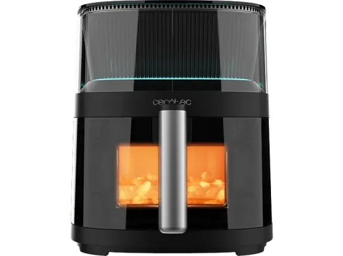 Freidora de aire Cecotec Cecofry Neon 5000 1500 W 5L Ventana Auto-dosificador de agua  Pulveriza automáticamente 10 menús Black