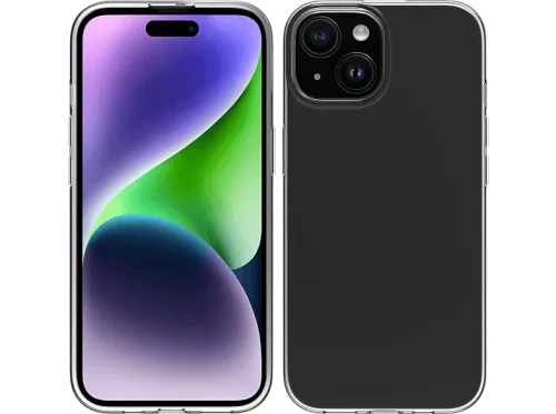 Funda Muvit for Change Para iPhone 15 Materiales reciclables Transparente