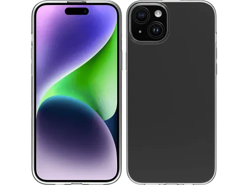 Funda Muvit for Change Para iPhone 15 Plus Materiales reciclables Transparente