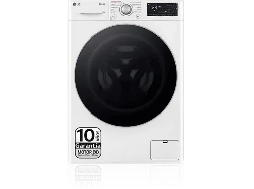 Lavadora carga frontal LG F4WR5509A1W Serie 550 9 kg 1400 rpm 15 programas AI Direct Drive™ Autodosificador de detergente  Blanco