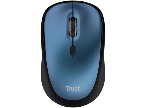 Ratón inalámbrico Trust Yvi+ RF Wireless 1600 dpi 83% de plástico reciclado Azul