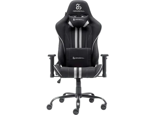 Silla gaming Newskill Kitsune V2 Cojines cervical y lumbar Reclinable 180º Hasta 136 kg Gris
