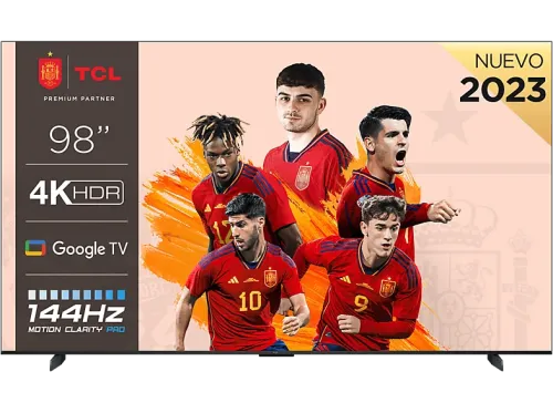 TV LED 98" TCL 98P745 UHD 4K 144Hz VRR Dolby Vision IQ HDR 10+ Negro