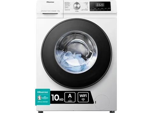 Lavadora carga frontal Hisense WFQA1014EVJMW 10 kg 1400 rpm Inverter 15 programas WiFi Blanco