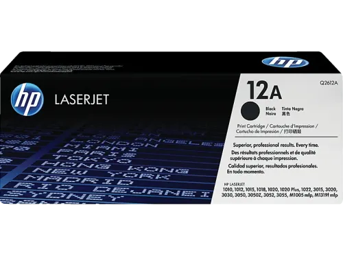 Tóner HP 12A LaserJet Negro Q2612A