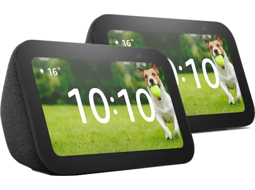 Pack de 2 Echo Show 5 (3.ª generación) Antracita Pantalla táctil inteligente de 5.5”con Alexa