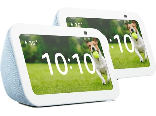 Pack de 2 Echo Show 5 (3.ª generación) Gris azulado Pantalla táctil inteligente de 5.5”con Alexa
