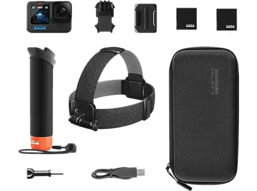 Cámara deportiva GoPro HERO12 Black Bundle Accesori HyperSmooth 27 Megapixel 5.3 K HDR Negro