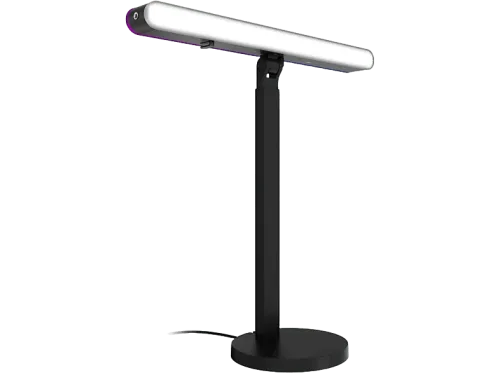 Lámpara Logitech Litra Beam LX RGB Lightsync Tecnología TrueSoft Temperatura de color brillo y RGB ajustables USB-Bluetooth Dos caras Negro