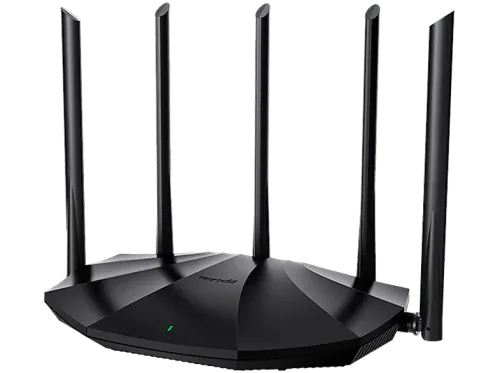 Router WiFi Tenda TX2 Pro Doble banda Wi-Fi 6,2.4 GHz y 5 GHz 5 antenas externas Negro