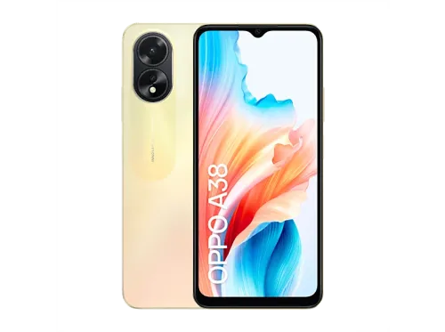 Móvil OPPO A38 Glowing gold 128 GB 4GB RAM 6.56 " HD+ LCD MediaTek Helio G85 5000 mAh Android 13