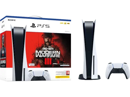 Consola Sony PlayStation 5 Standard 825 GB 4K 1 mando Chasis C + Call Of Duty: Modern Warfare 3  (código de descarga)
