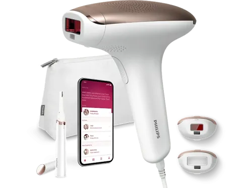Depiladora IPL Philips Lumea S7000 BRI921/00 Luz pulsada 12 meses sin vello cara y cuerpo 250.000 pulsos Sensor SmarSkin