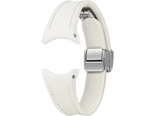 Correa Samsung  ET-SHR93SUEGEU Para Galaxy Watch6  S/M 20 mm Con Hebilla en D Cuero ecológico Crema