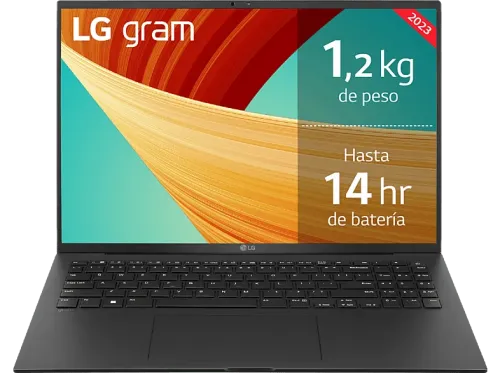 Portátil LG 16Z90R-E.AD75B 16" WQXGA Intel® Core™ i7-1360P 32GB RAM 512GB SSD Windows 11 Home
