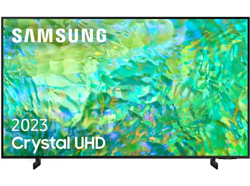 TV LED 85" Samsung TU85CU8000KXXC Diseño AirSlim Crystal UHD 4K Samsung Gaming Hub Smart TV powered by Tizen Negro