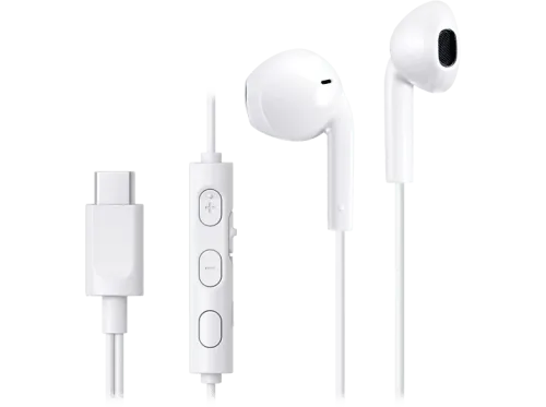 Auriculares de botón JVC HA-FR17UC USB-C Cable 1.2 m Micrófono integrado Blanco