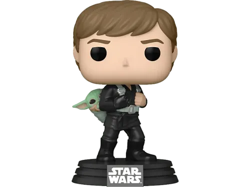 Figura Funko Pop! Book of Boba Fett: Luke SkyWalker & Grogu Multicolor