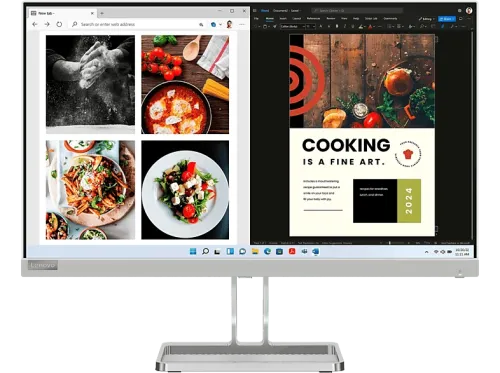 Monitor Lenovo L24i-40 23.8" FHD 4 ms 100 Hz HDMI VGA Altavoces integrados Gris