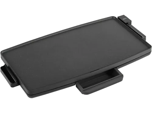 Plancha de asar Jata JEGR1603 2400 W Recubrimiento antiadherente Asas de toque frío Bandeja recogesalsas Negro