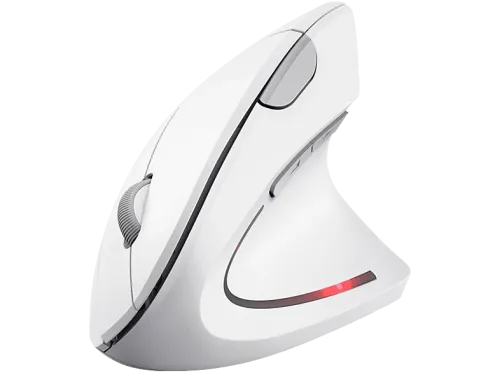 Ratón Trust Verto Ergonómico Inalámbrico 1600 ppp 6 Botones Microreceptor USB Blanco