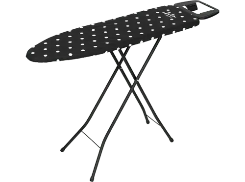 Tabla de planchar Jata Premier  110x32cm Altura ajustable Funda de algodón 100% Patas antideslizantes Negro