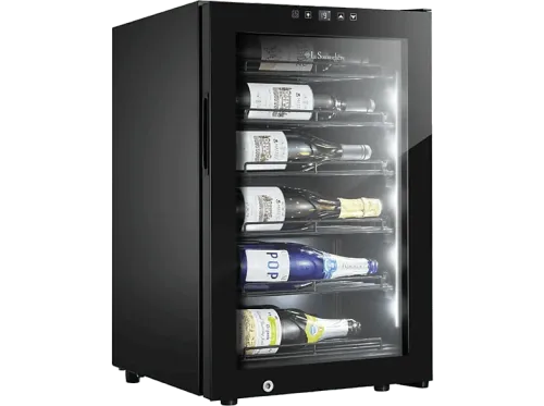 Vinoteca La Sommelière Collection 22 Botellas 6 estantes Control temperatura Iluminación LED Negro
