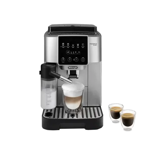 Cafetera superautomática De'Longhi Magnifica Start Milk 15 bar 1450 W 2 tazas Pantalla táctil Plata