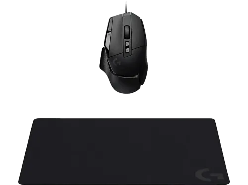 Ratón gaming Combo Logitech G Ratón G502 X + Alfombrilla gaming G240 25.600ppp Base antideslizante Interruptores Botones programables Negro