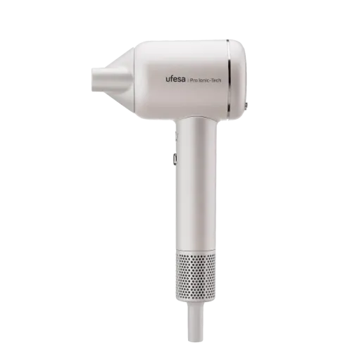 Secador Ufesa Pro Inonic Tech 1200W 3 Velocidades Difusor y alisador incluido Ultrasilencioso Blanco