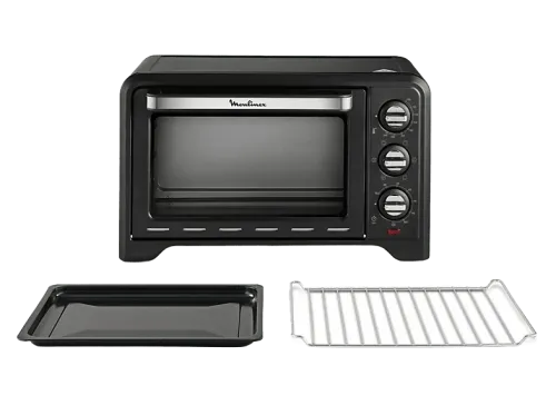 Mini horno Moulinex OX444810 OPTIMO Potencia 1380W Capacidad 19L Temporizador Negro