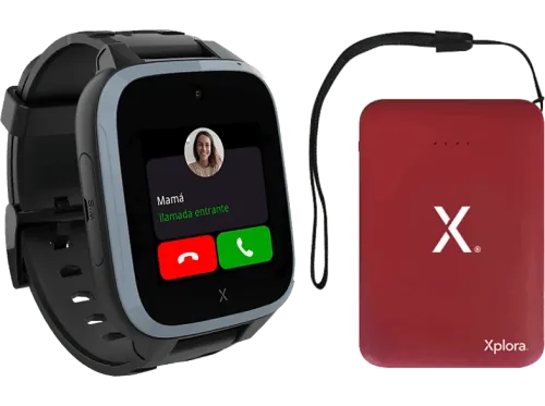 Smartwatch infantil + Powerbank Xplora XGO3 1.3" 128 MB Cámara 2 MP Autonomía 3 días 4G Botón SOS Geolocalización Negro
