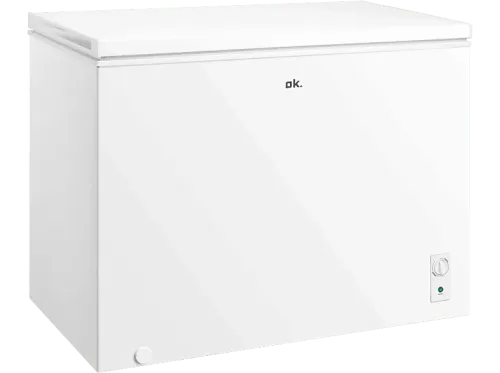 Congelador horizontal ok. OFZ 181 E W 293 l 84.8 cm Control temperatura 4 estrellas Blanco