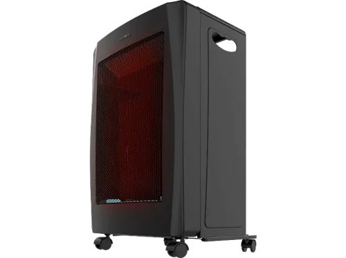 Estufa de gas Cecotec ReadyWarm 4200 BlueFlame Foldable 4.2 kW 2 niveles Llama azul Bombonas hasta 15 kg Plegable Black