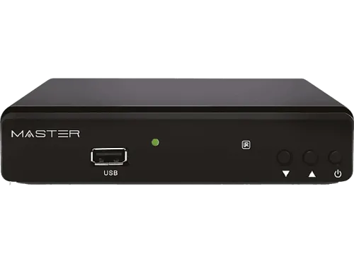 Receptor TDT Engel Master H.265 USB DVB T2- HD Negro
