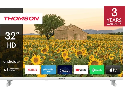 TV LED 32" Thomson 32HA2S13W HD ARM CA55 Quad core Smart TV Blanco