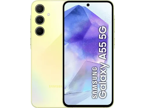 Móvil Samsung Galaxy A55 5G Yellow 128GB 8GB RAM 6.6 FHD+ Super AMOLED Exynos 1480 Octa-Core 5000 mAh Android