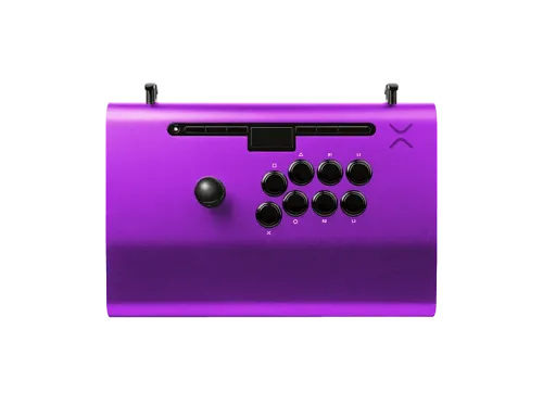 Mando PDP Pro FS Panel de mandos tipo máquina recreativa Aluminio Para PC PlayStation 4 y PlayStation 5 Con joystick Púrpura