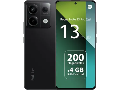Móvil Xiaomi Redmi Note 13 Pro 5G Midnight Black 256 GB 8 GB RAM 6.67" AMOLED 1.5K Qualcomm Snapdragon 7 Gen 2 5.100 mAh Android