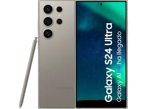 Móvil Samsung Galaxy S24 Ultra Titanium Gray 256GB 12GB RAM 6.8" QHD+ Qualcomm Snapdragon 8 5000mAh Android 14