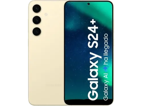 Móvil Samsung Galaxy S24 Plus Amber Yellow 256GB 12GB RAM 6.7" QHD+ Exynos 2400 4900 mAh Android 14